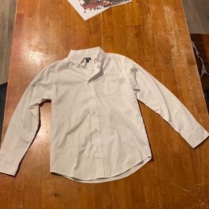 White long sleeve button down shirt